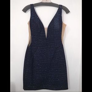 Jovani (blue sparkle) Homecoming Dress